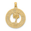 14K KEY WEST w/Palm Tree Circle Charm
