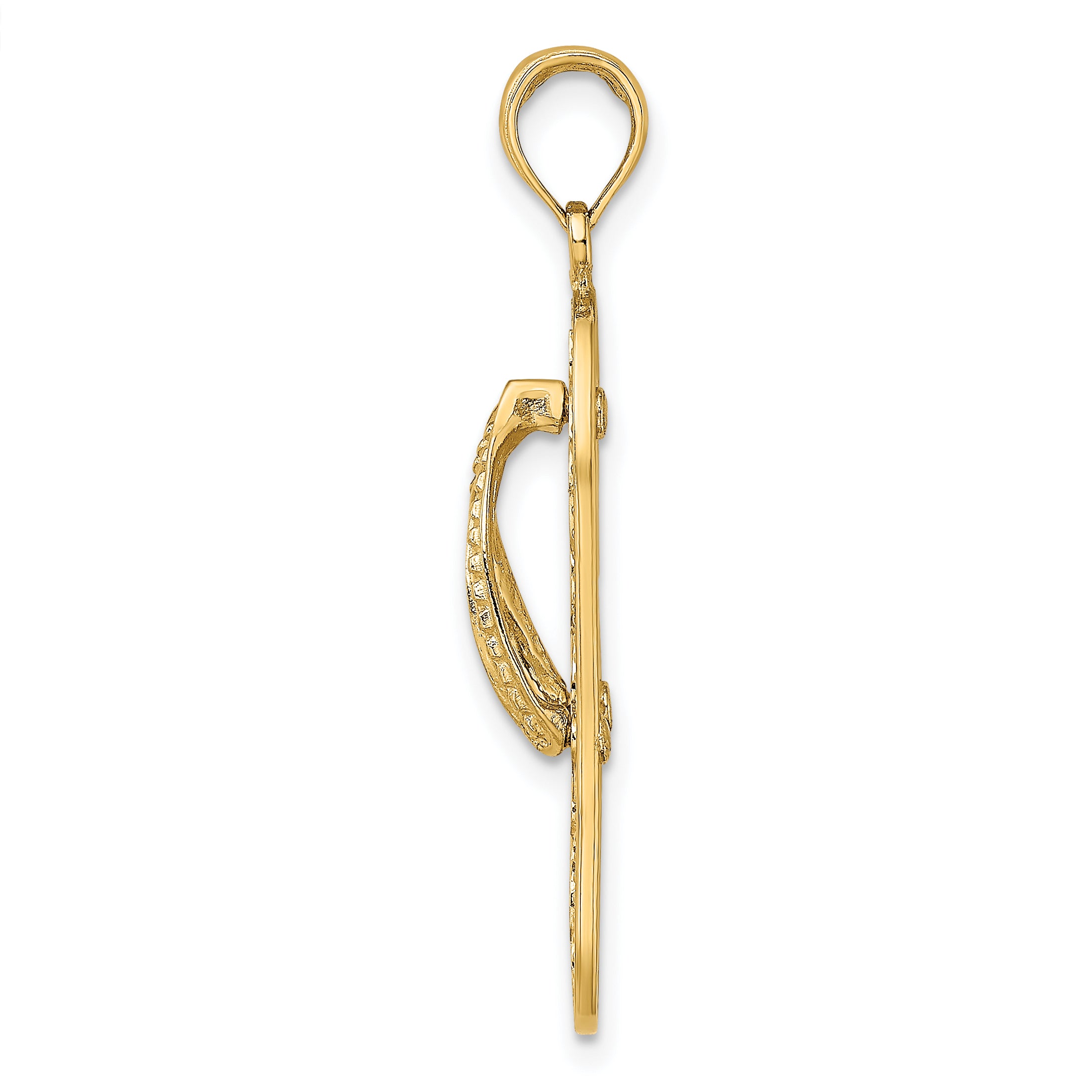 14K Triple Turtle Flip-Flop Charm Secondary image