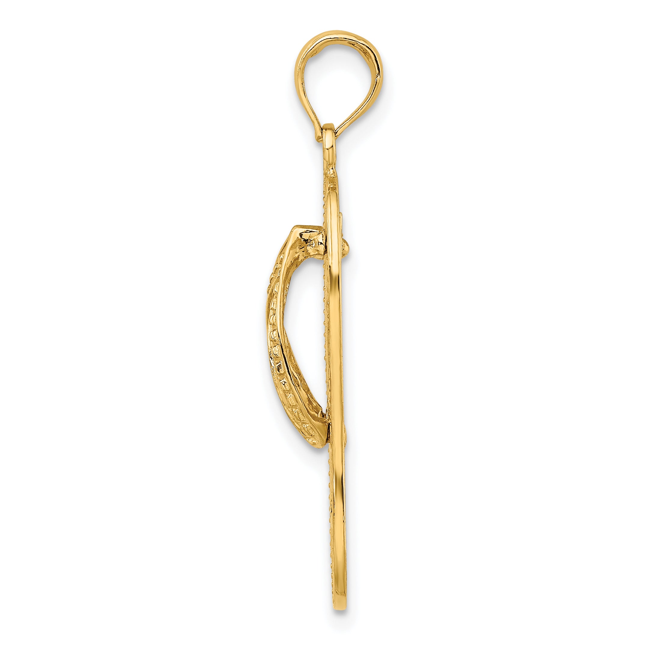 14K Multi Starfish Flip-Flop Charm Secondary image