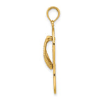 14K Polished Multi Flower Flip-Flop Charm