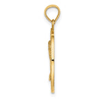 14K TURKS AND CAICOS w/ Palm Tree Circle Charm
