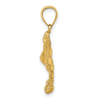 14K Spotted Eagle Ray with Holes Charm