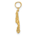 14K Spotted Eagle Ray with Holes Charm
