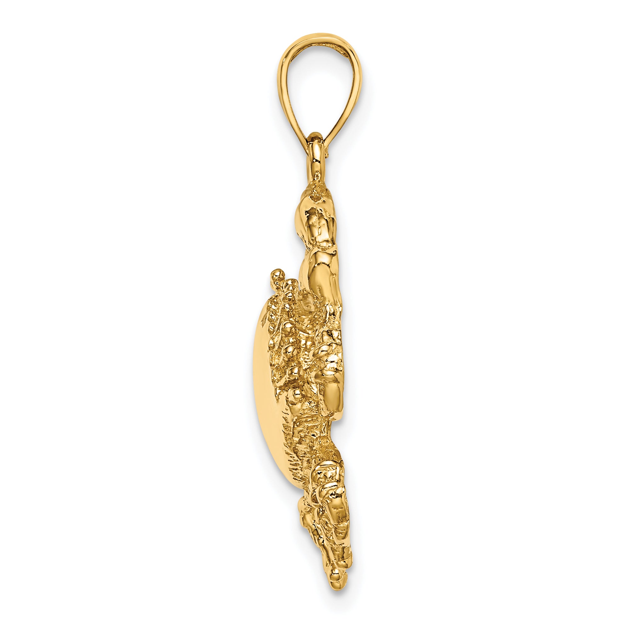 14K Crab Charm Secondary image