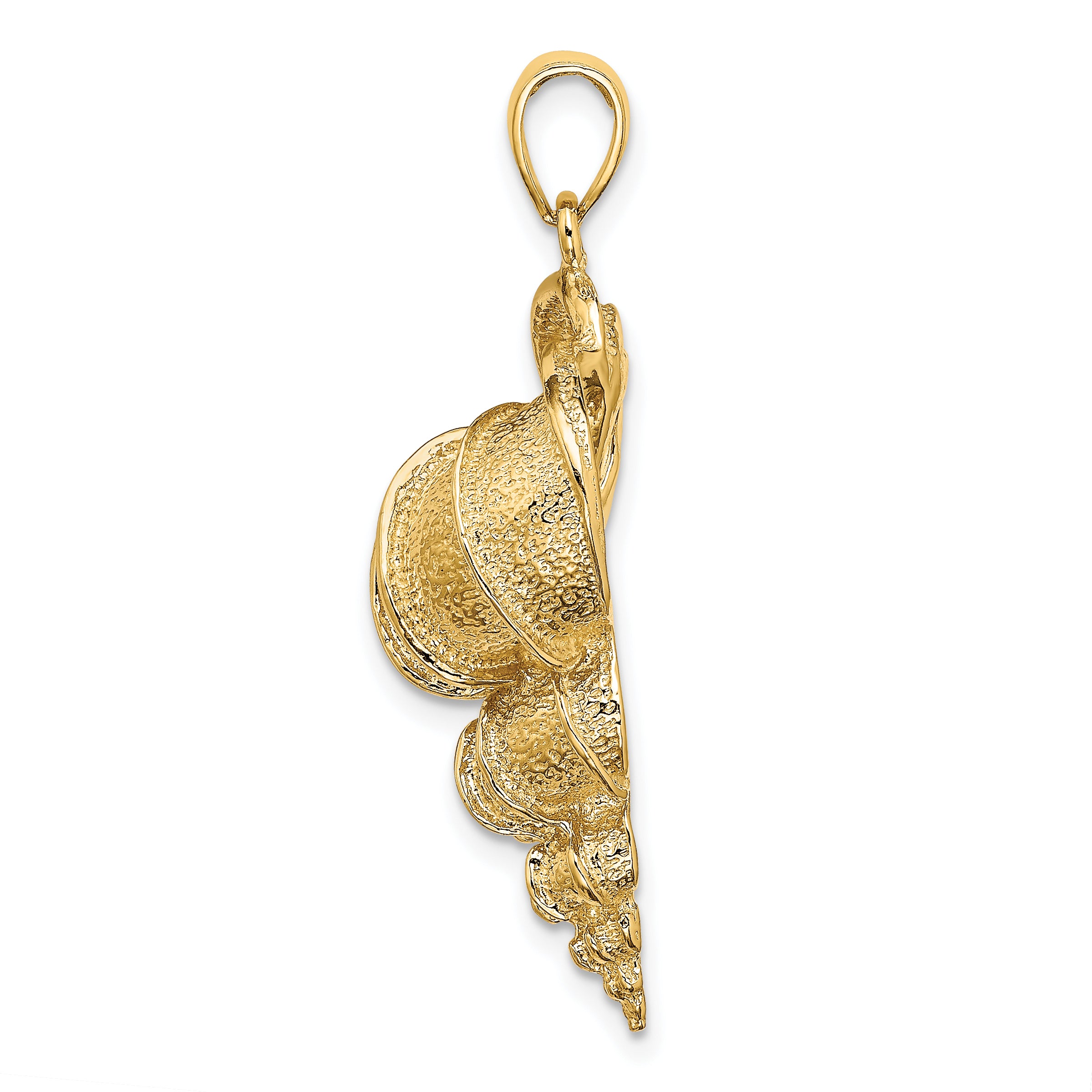 14K 2-D Precious Wentletrap Shell Charm Secondary image