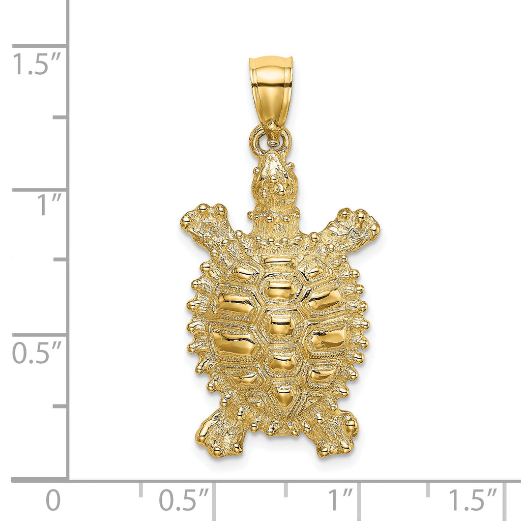 14K Land Turtle Charm