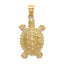 14K Land Turtle Charm