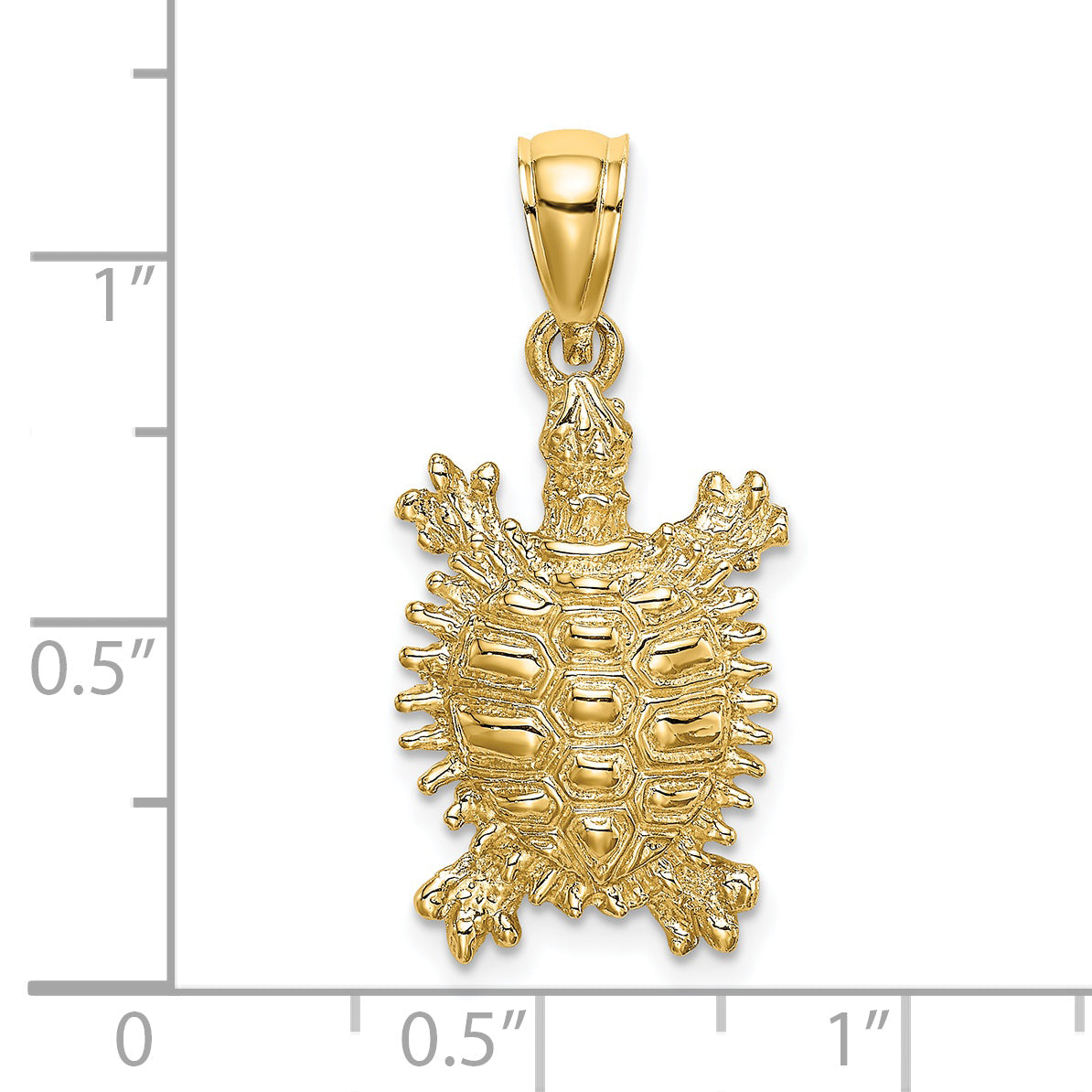 14K Land Turtle Charm