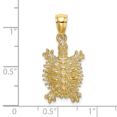 14K Land Turtle Charm