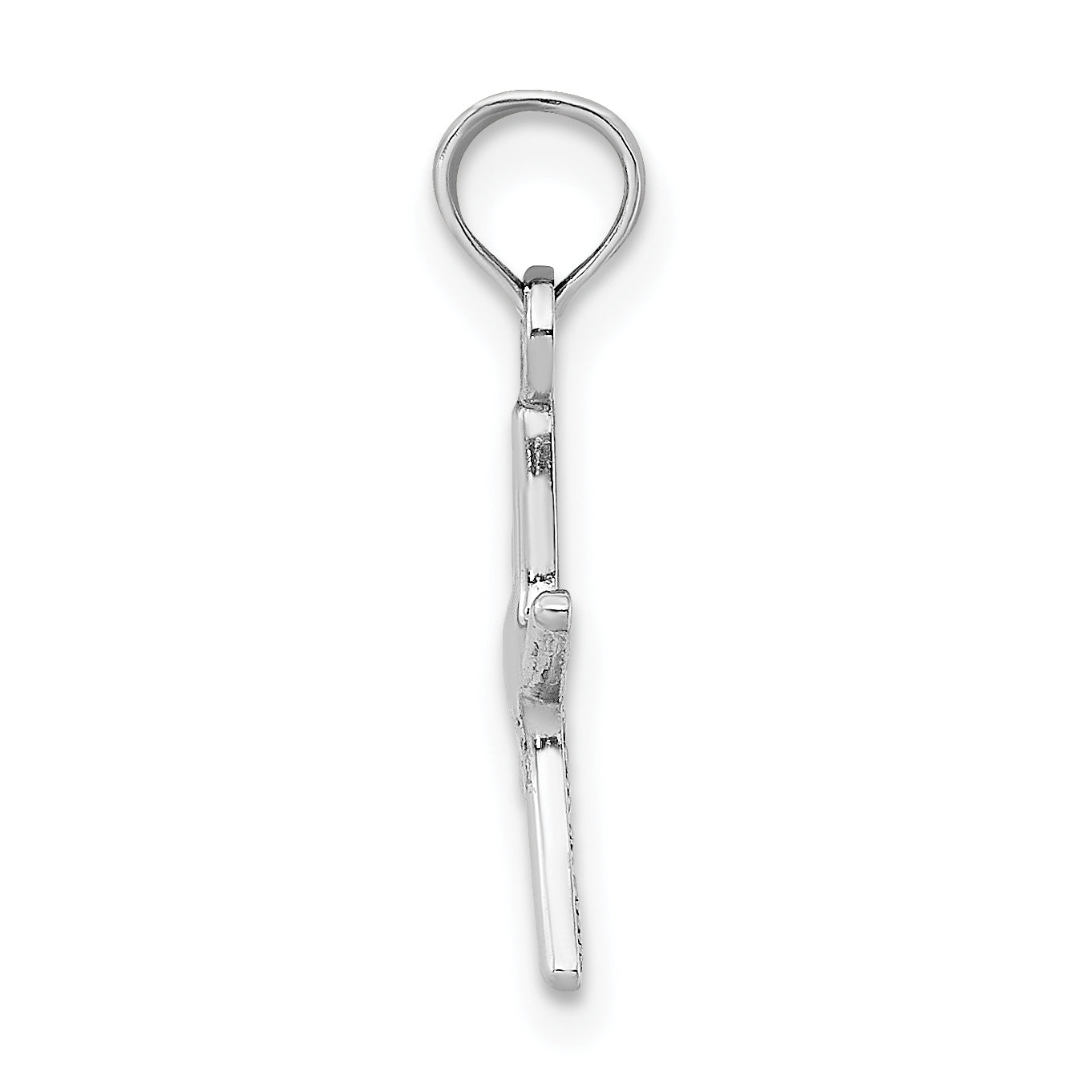 14K White Gold Polished Mini Dancing Starfish Charm Secondary image