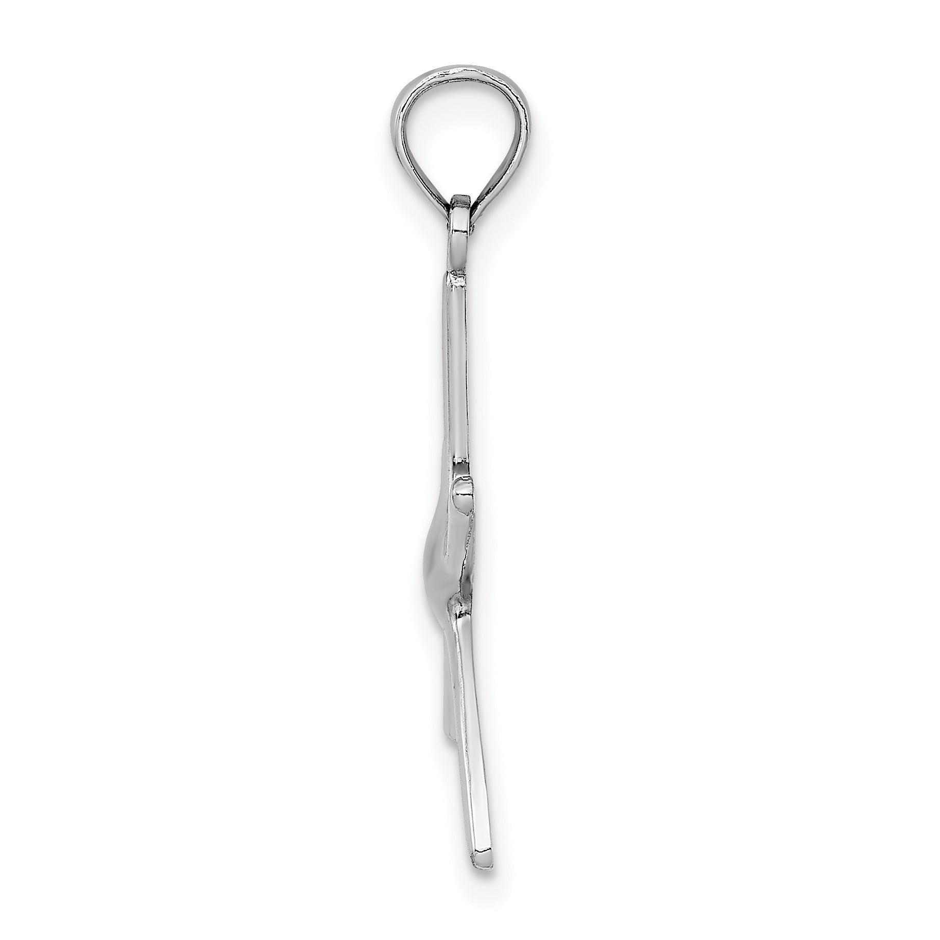 14K White Gold Dancing Starfish Charm Secondary image