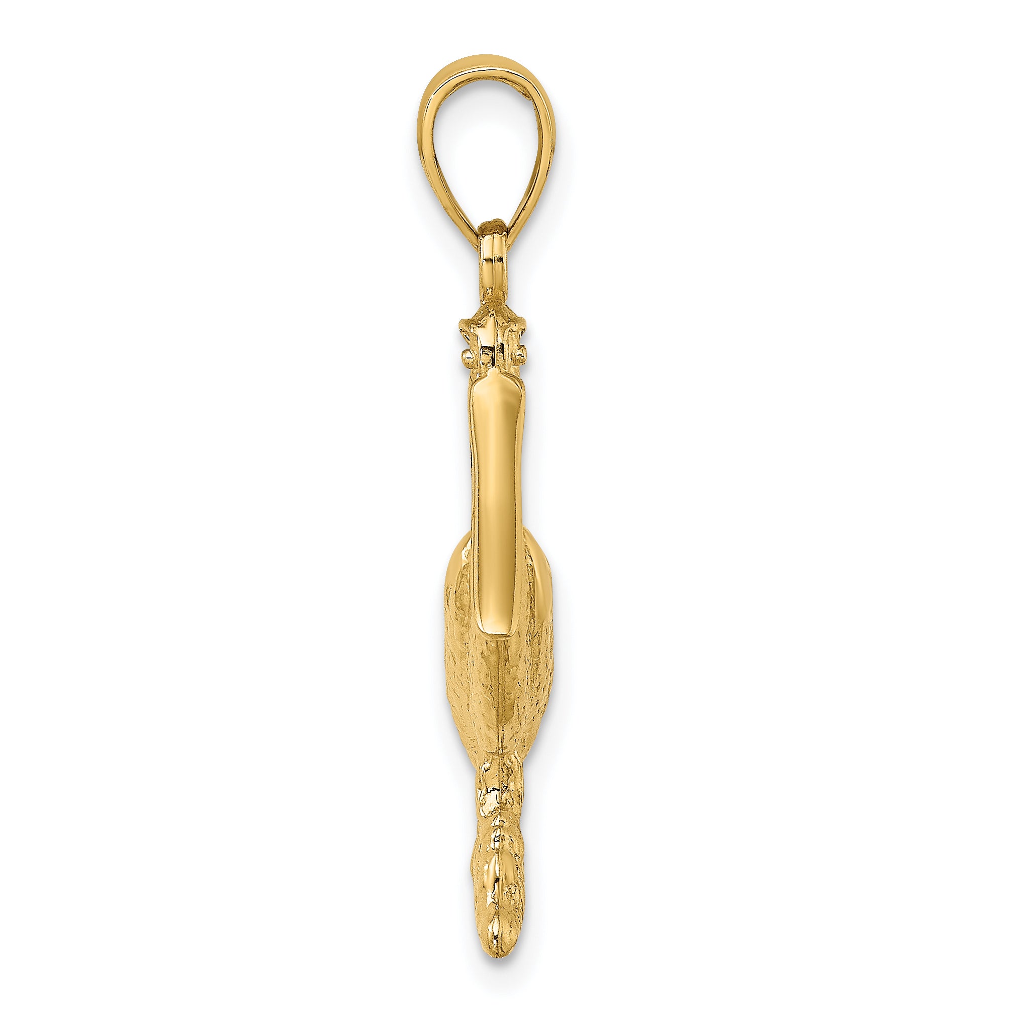 14K 3-D Pelican Standing Charm Secondary image
