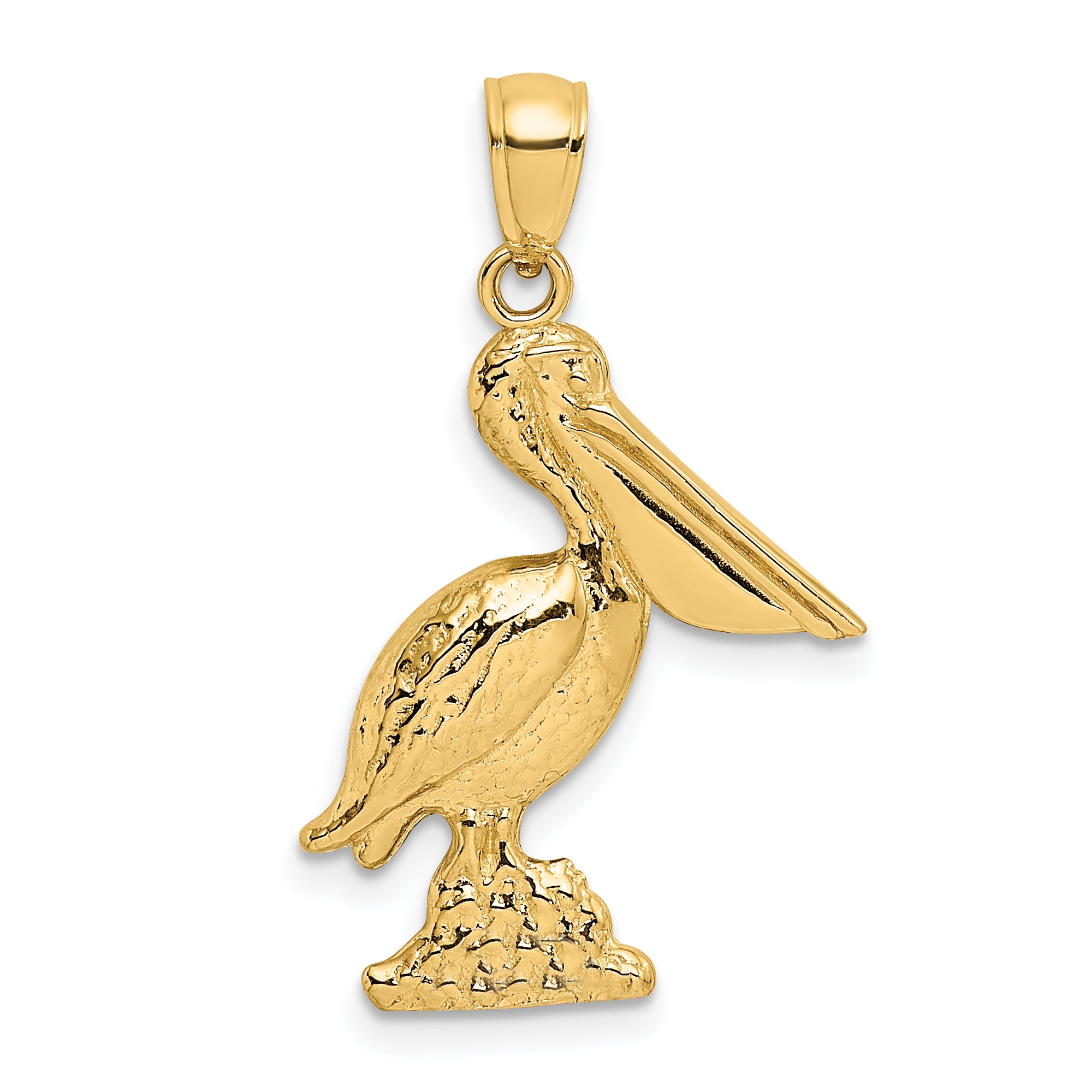 14K 3-D Pelican Standing Charm Main image