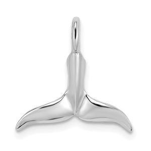Small Whale Tail Chain Slide in 14K White Gold, 20mm - Sophia Jewelers