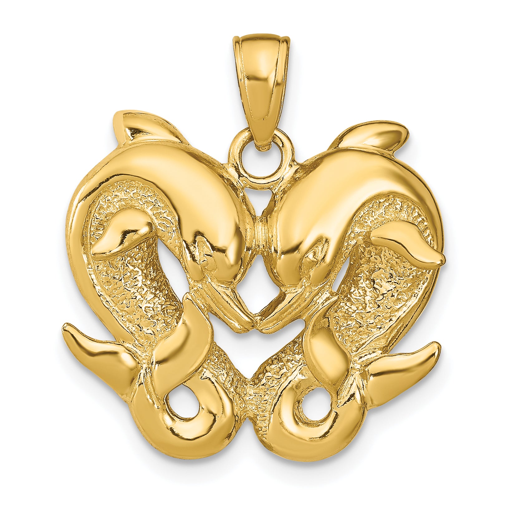 14k Dolphins Pendant Main image