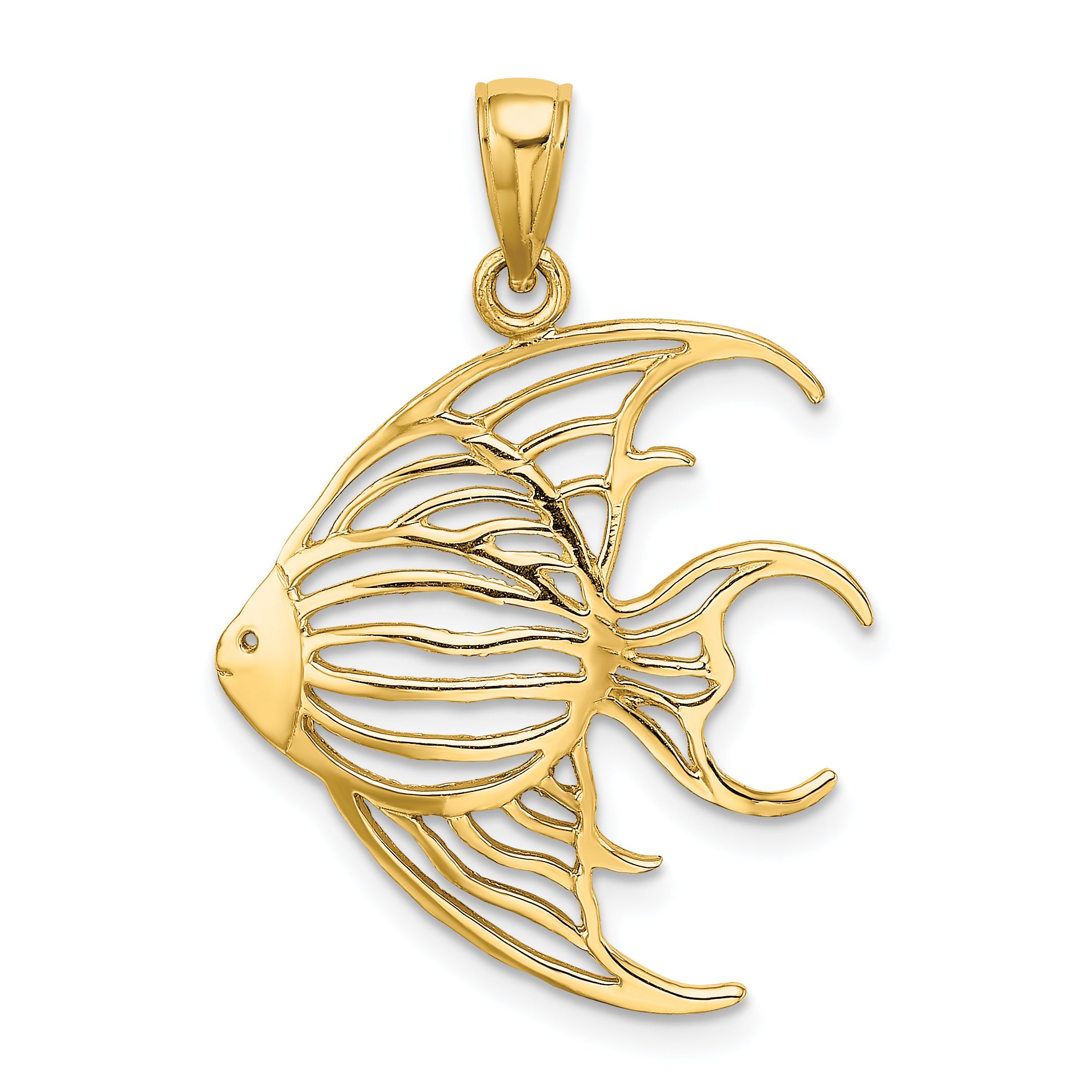 14K Cut-Out Angelfish Charm Main image