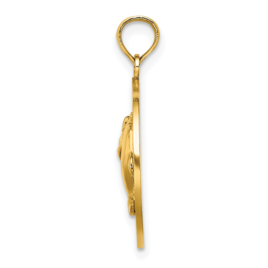 14K MYSTIC CT Dolphins Charm