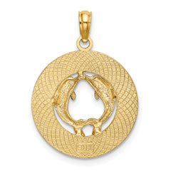 14K MYSTIC CT Dolphins Charm