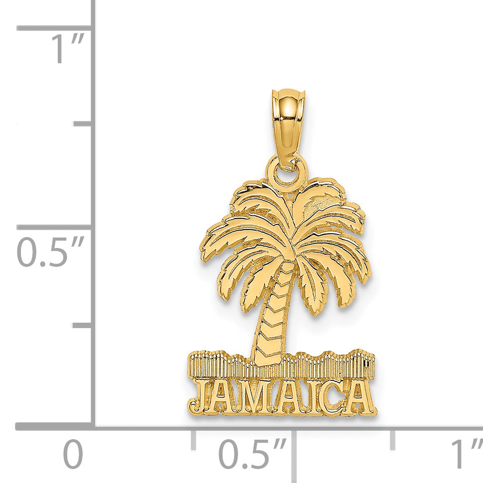 14K JAMAICA Under Palm Tree Charm