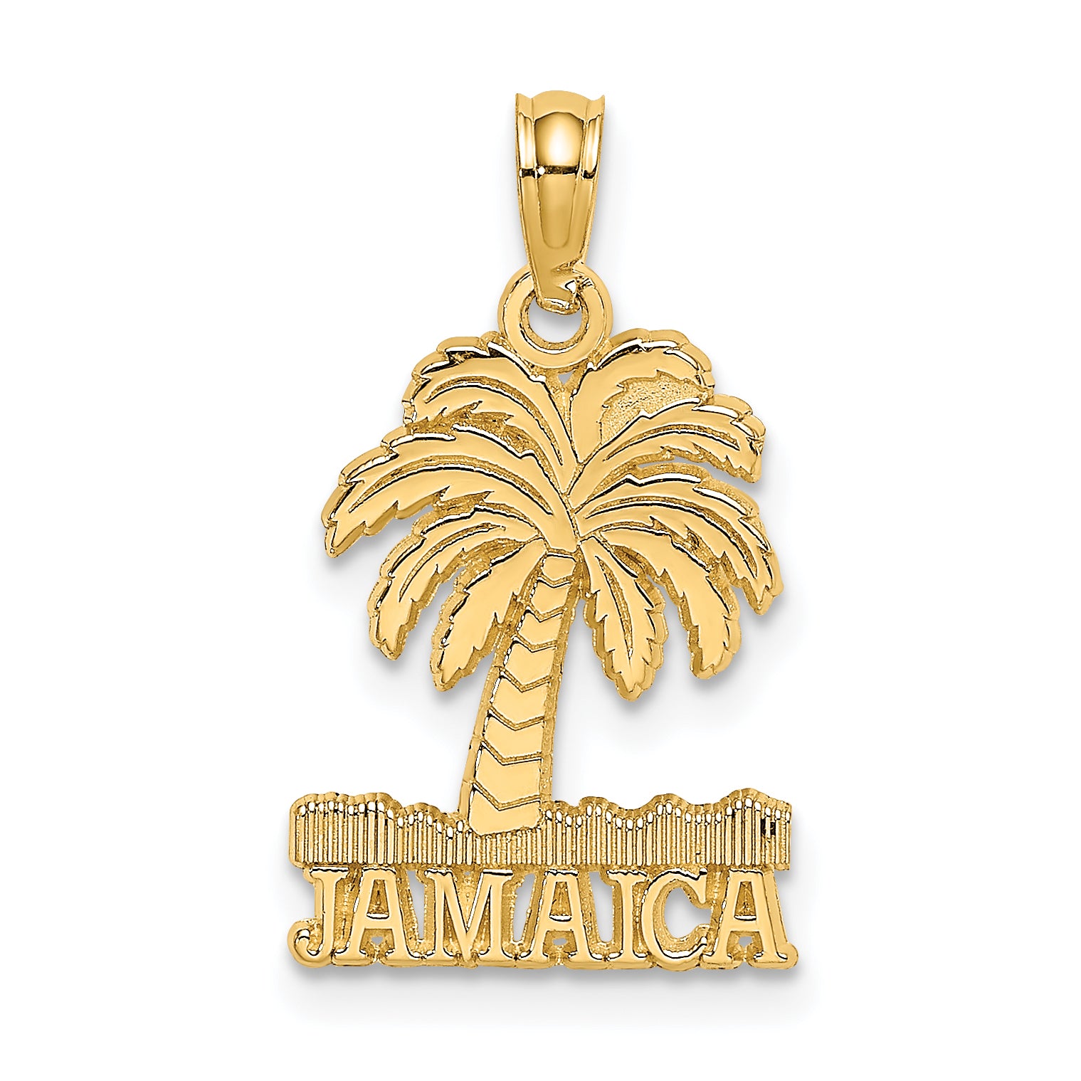 14K JAMAICA Under Palm Tree Charm Main image