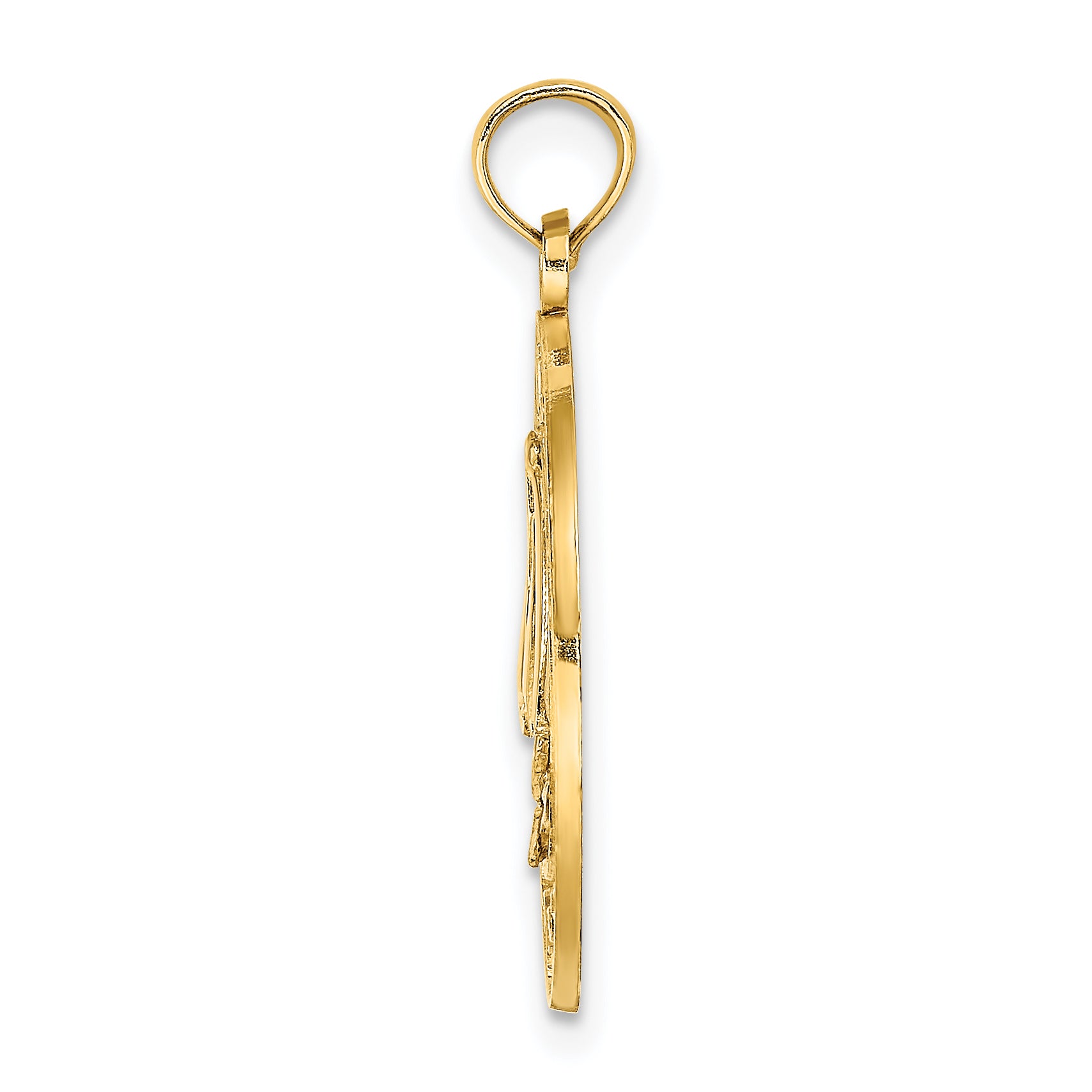 14K SANIBEL w/Sailboat Circle Charm Secondary image