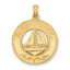 14K SANIBEL w/Sailboat Circle Charm