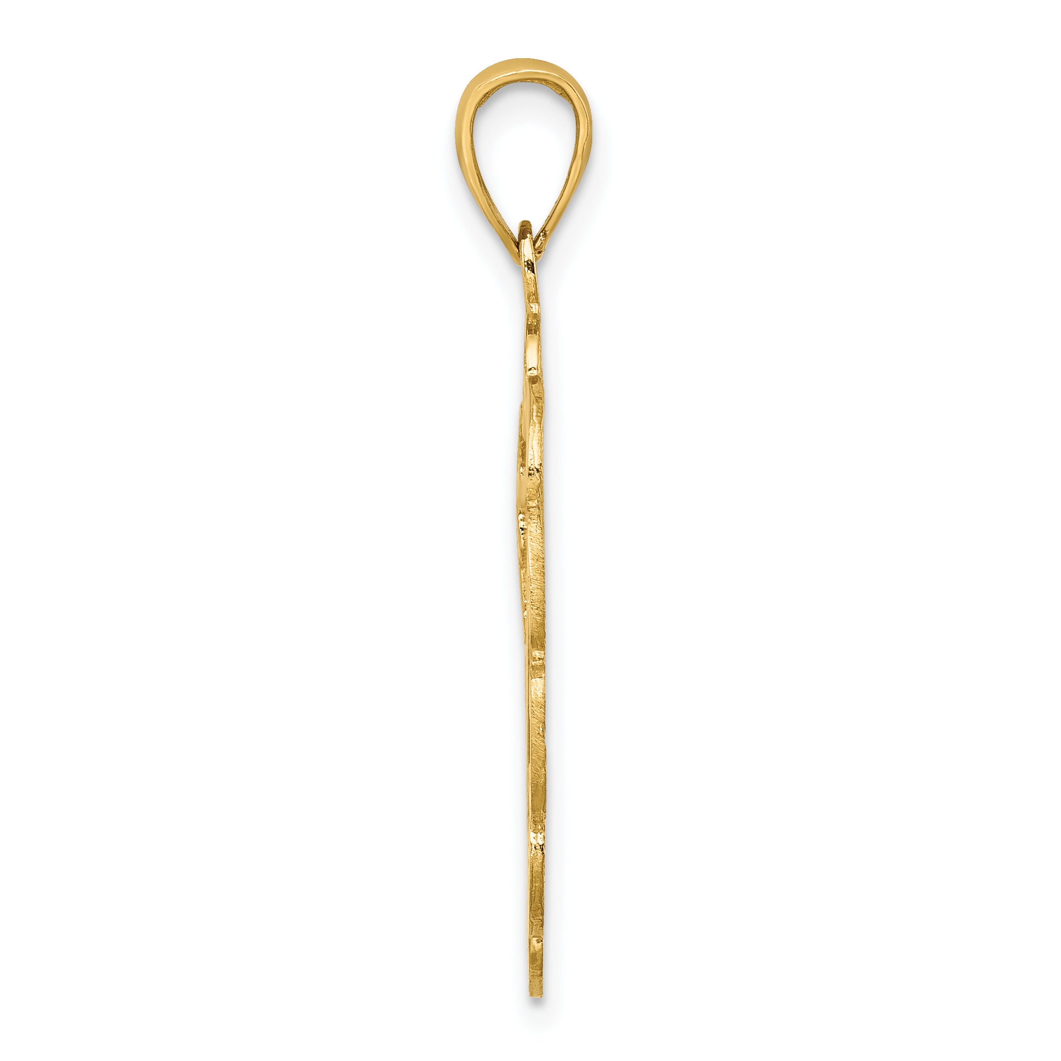 14K Pelican In Circle Charm