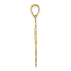 14K Pelican In Circle Charm