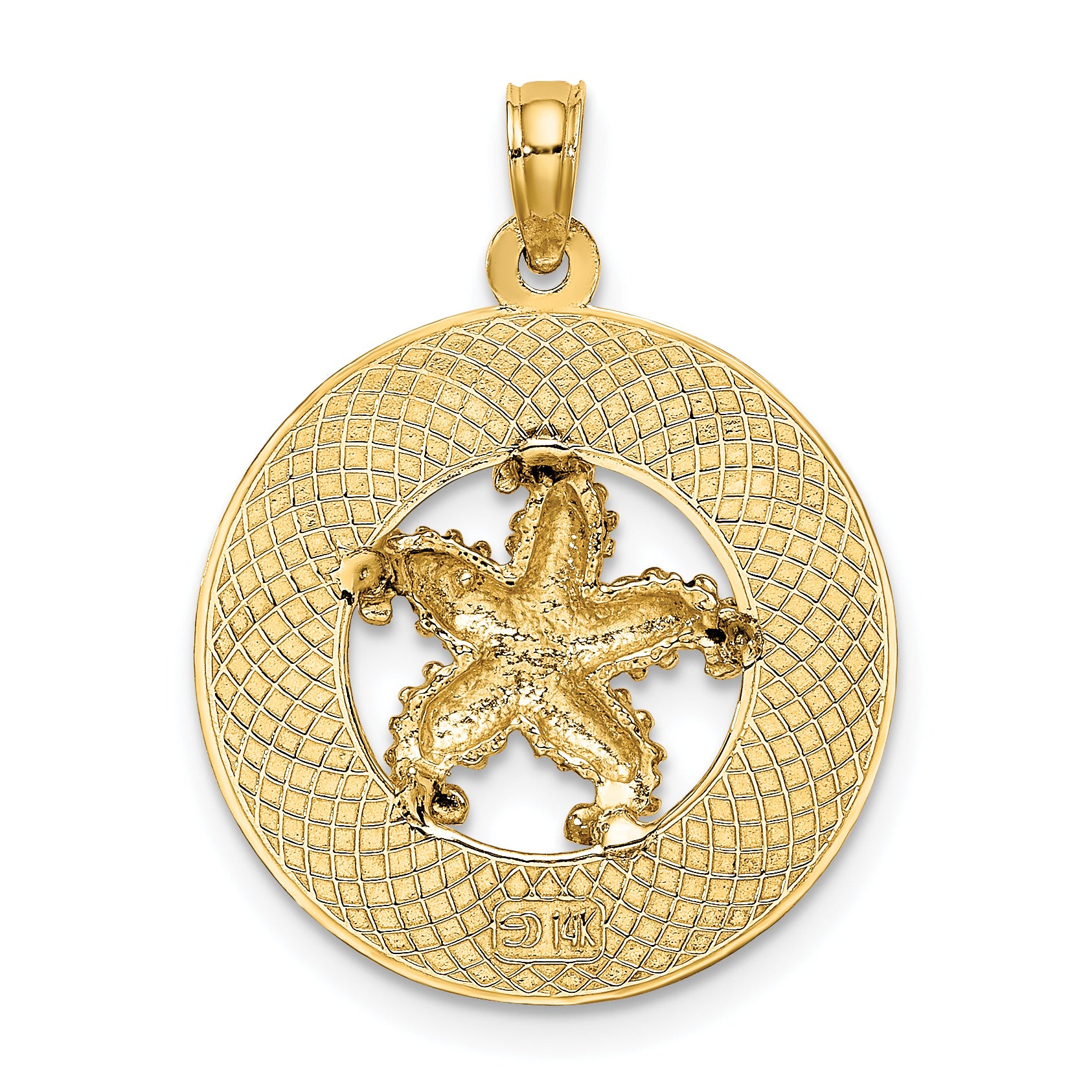 14K SANIBEL w/Starfish Circle Charm