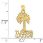 14K TURKS AND CAICOS Palm Tree Charm