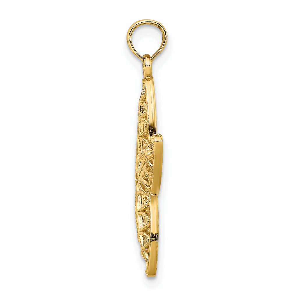 14K Cut-Out Starfish Charm