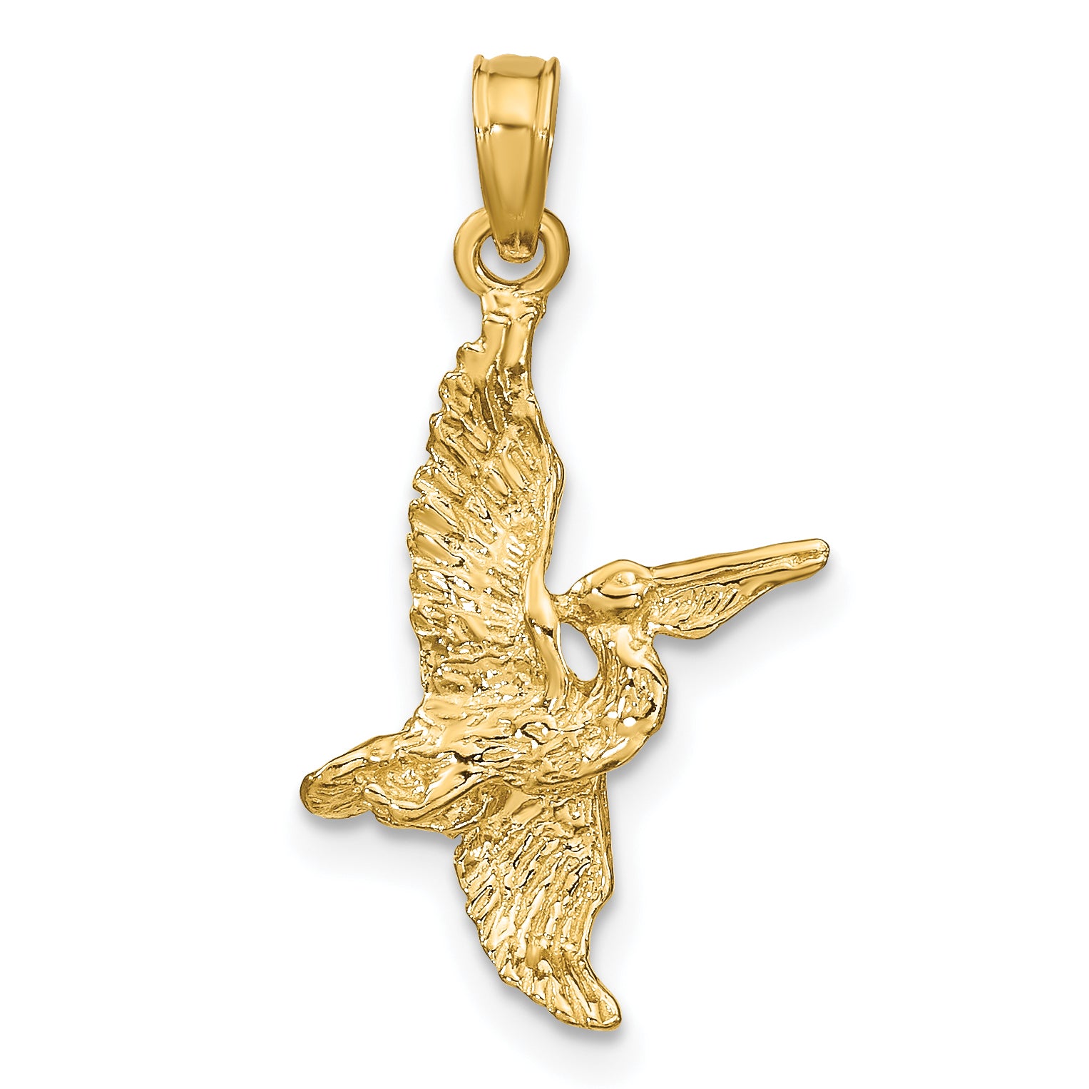 14K 3-D Pelican Flying Charm Main image