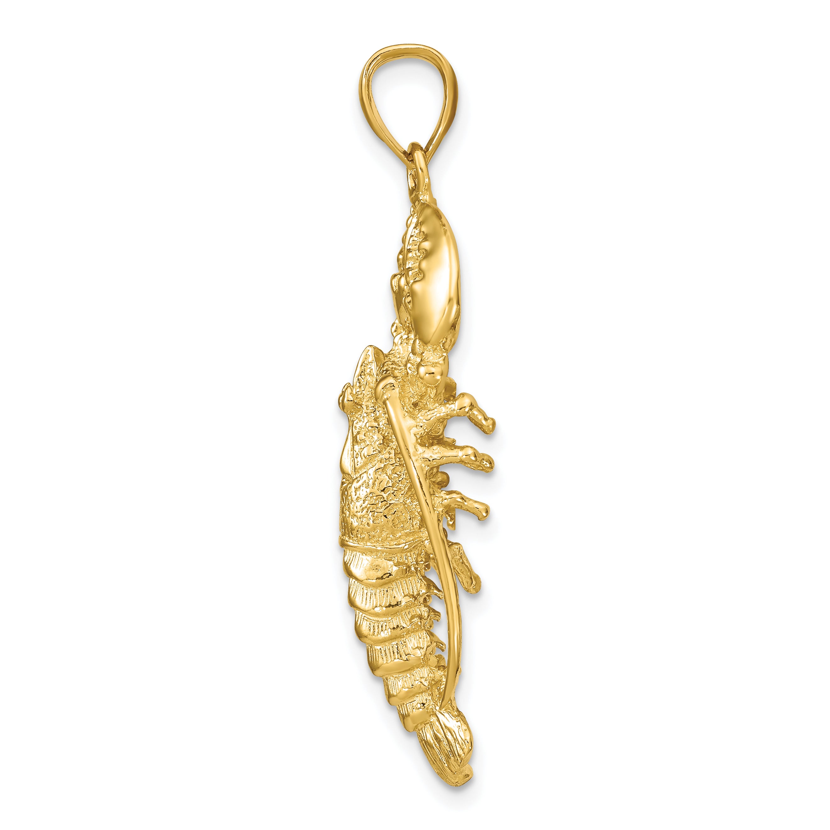 14K 3D Lobster Pendant Secondary image