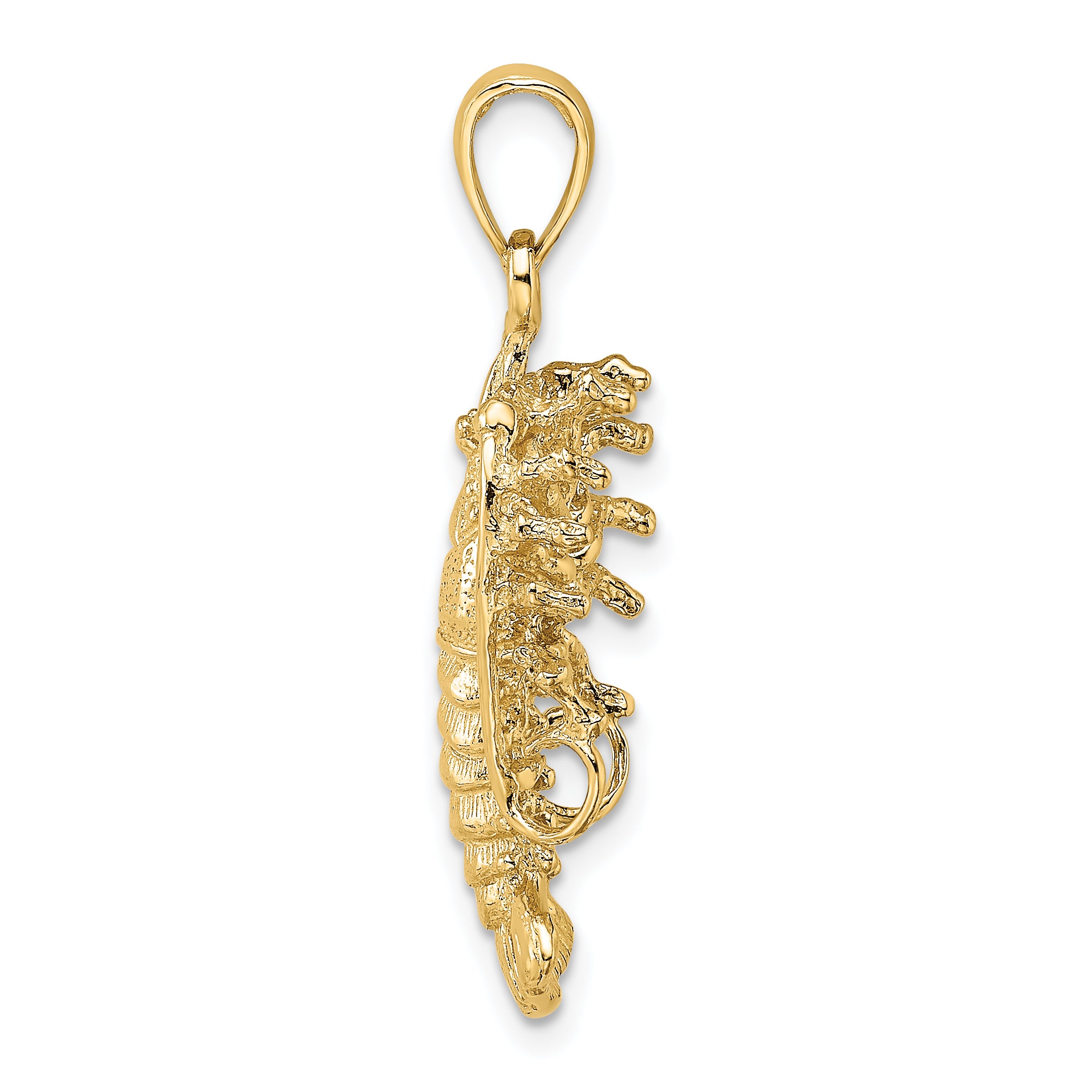 14K Polished Florida Lobster Charm Secondary image