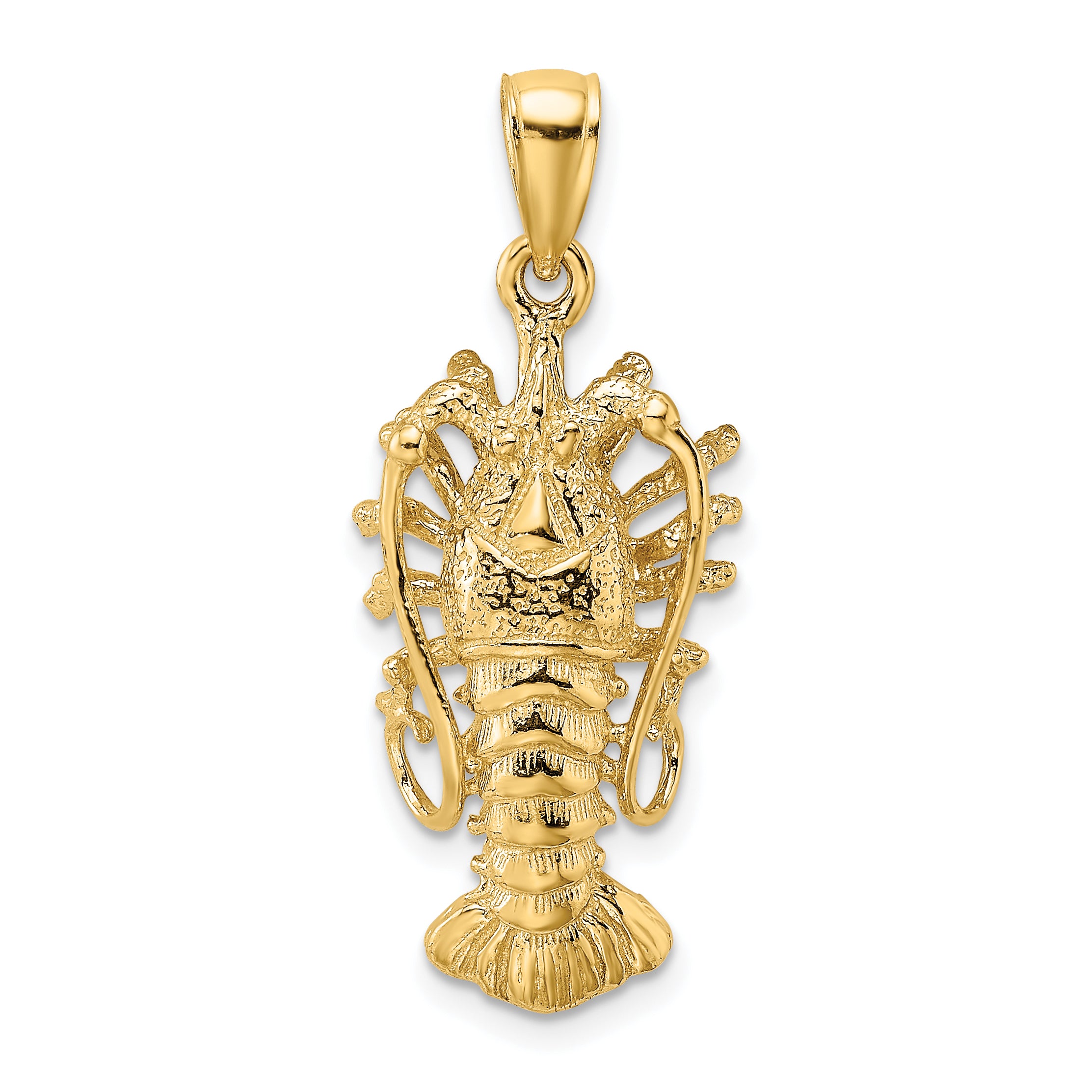 14K Polished Florida Lobster Charm