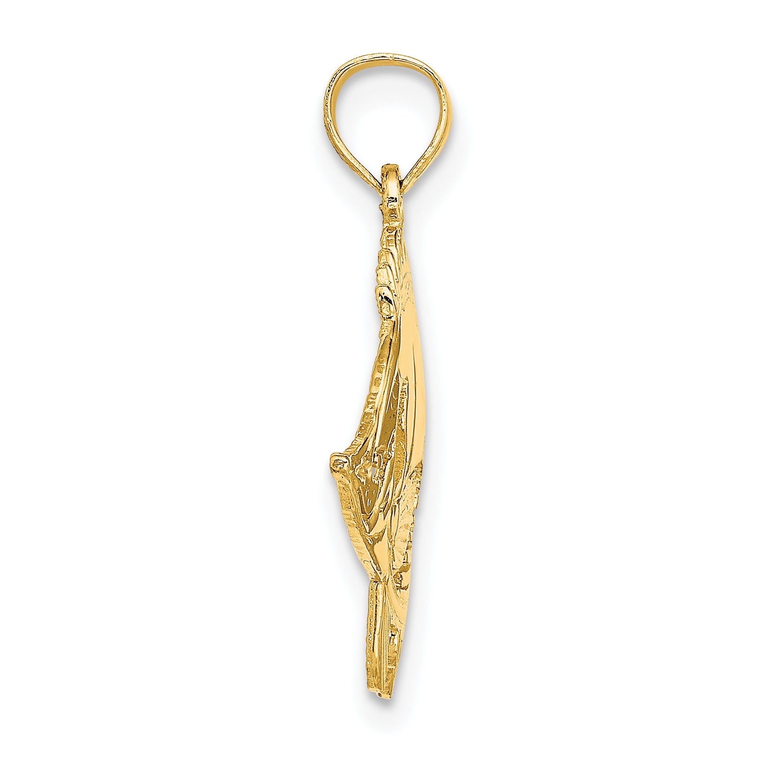 14K Fish Charm Secondary image