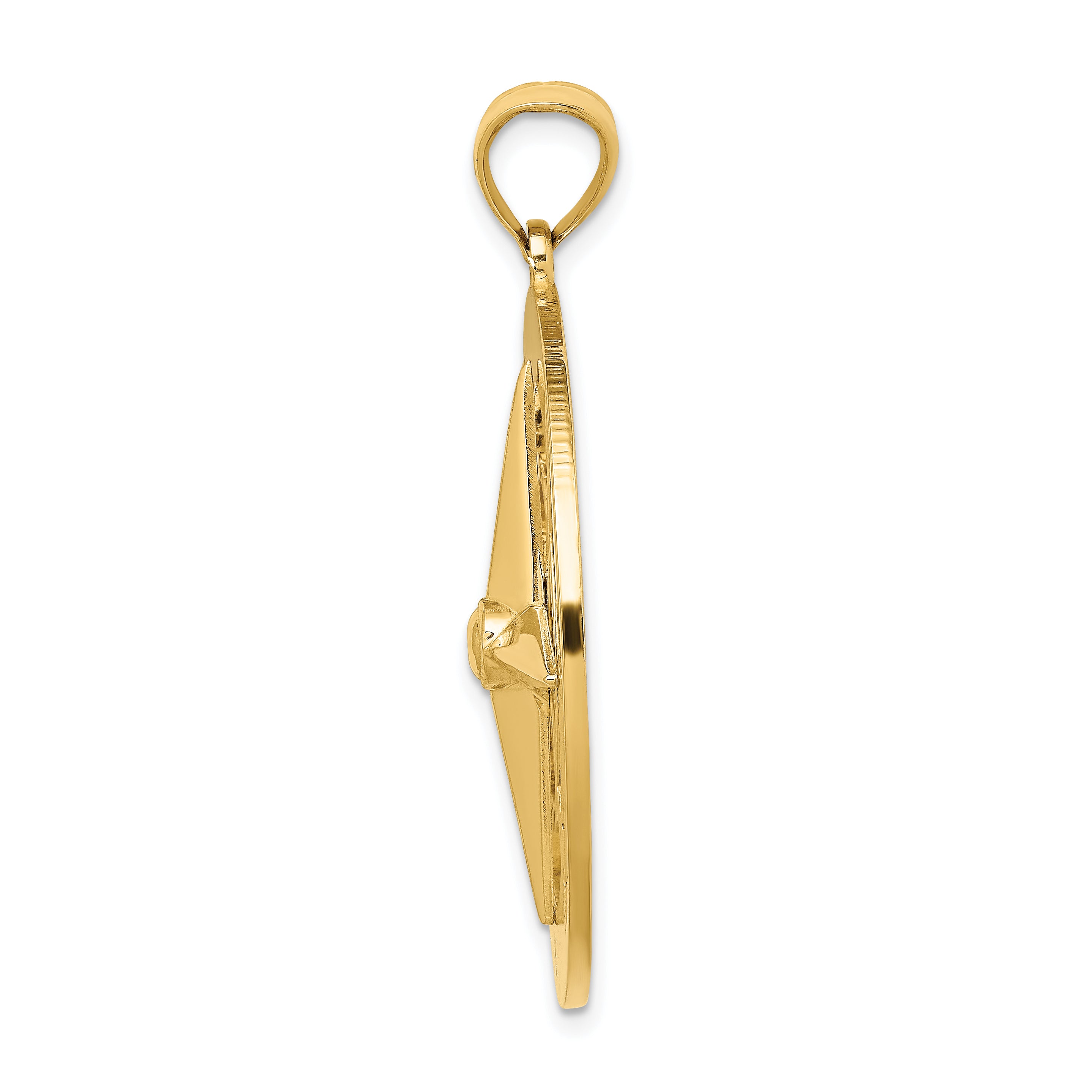 14K Nautical Compass Charm Secondary image