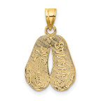14K BAHAMAS Double Sandals Charm