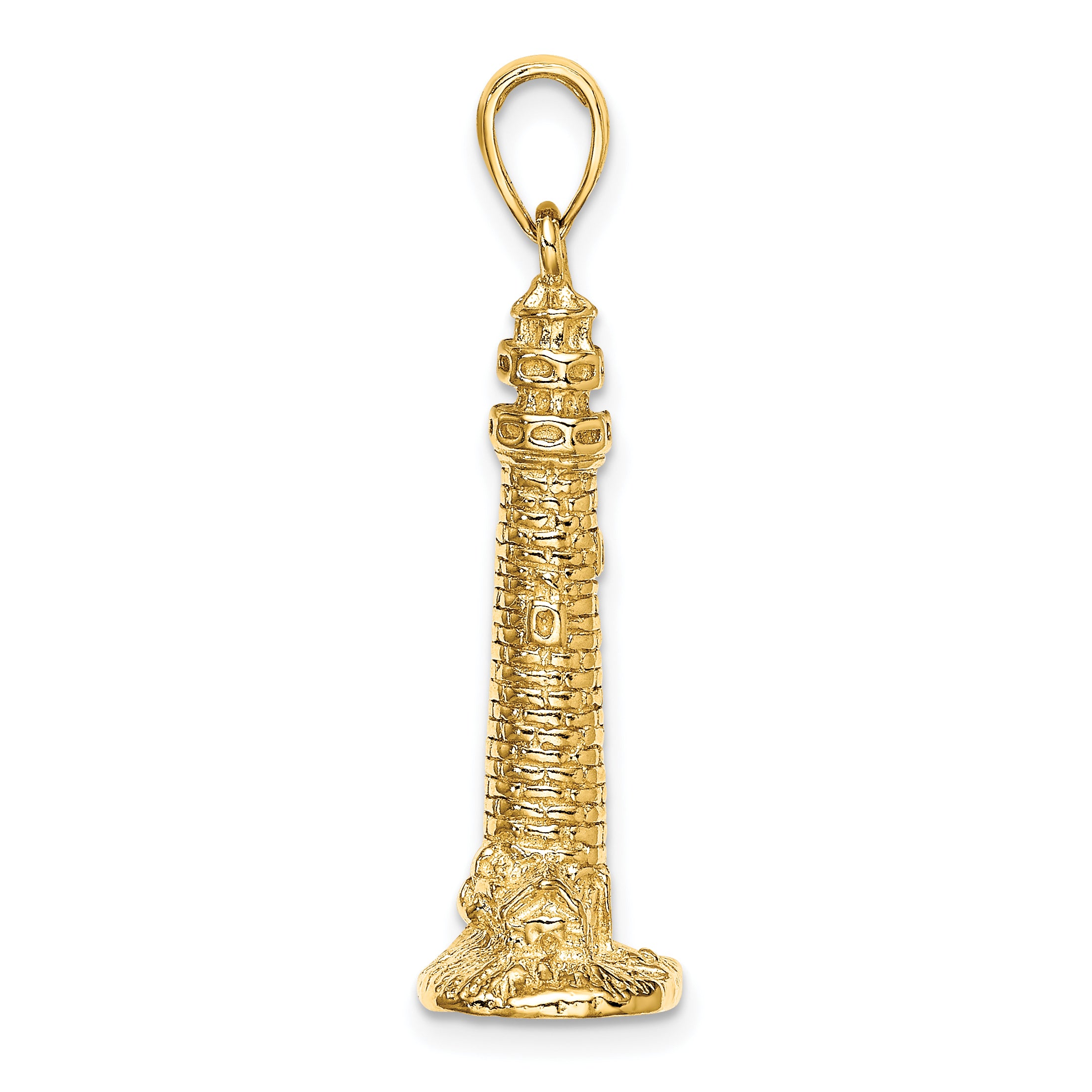 14K 3D CAPE MAY NJ Lighthouse Charm Secondary image