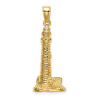 14K 3D CAPE MAY NJ Lighthouse Charm