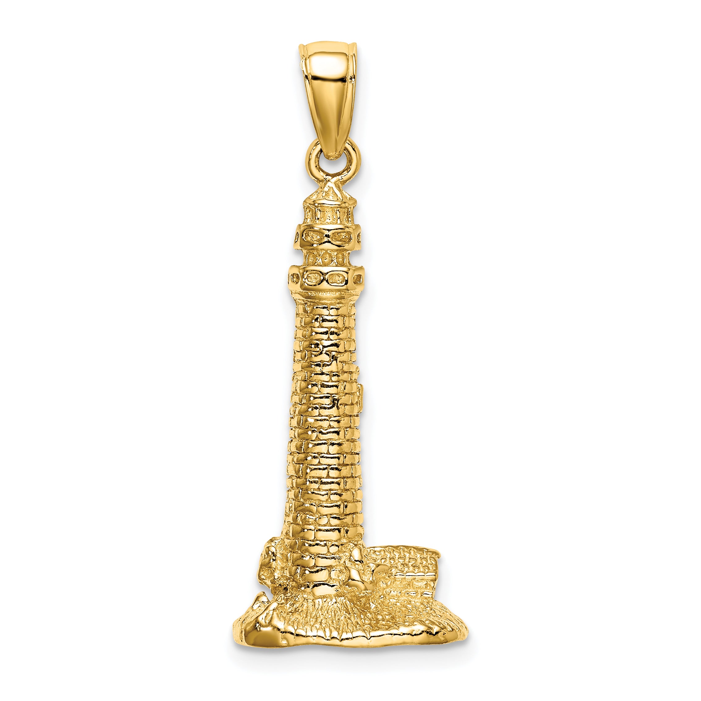 14K 3D CAPE MAY NJ Lighthouse Charm