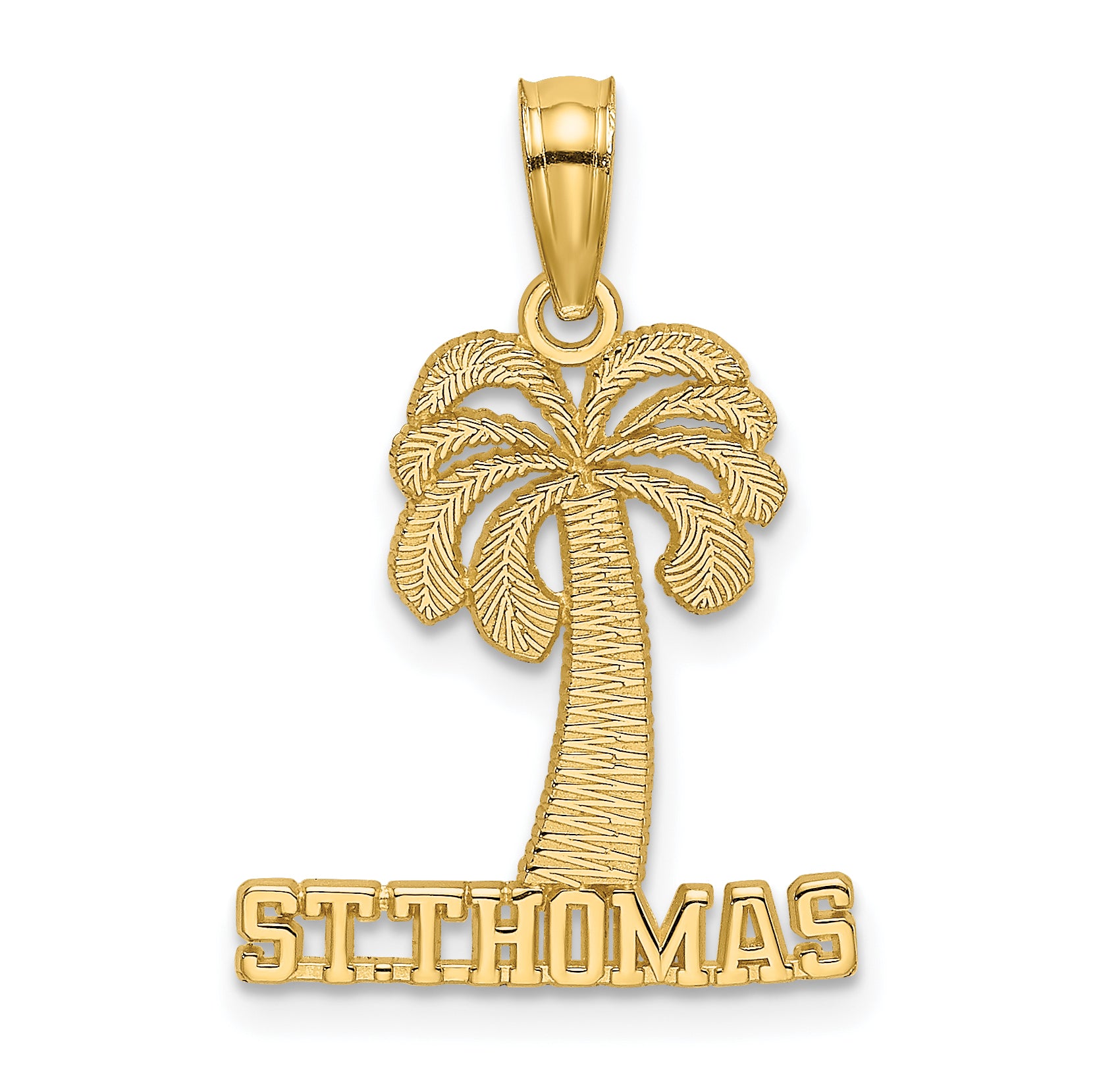 14K ST. THOMAS Under Palm Tree Charm Main image