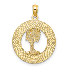 14K HILTON HEAD SC Palm Tree Charm