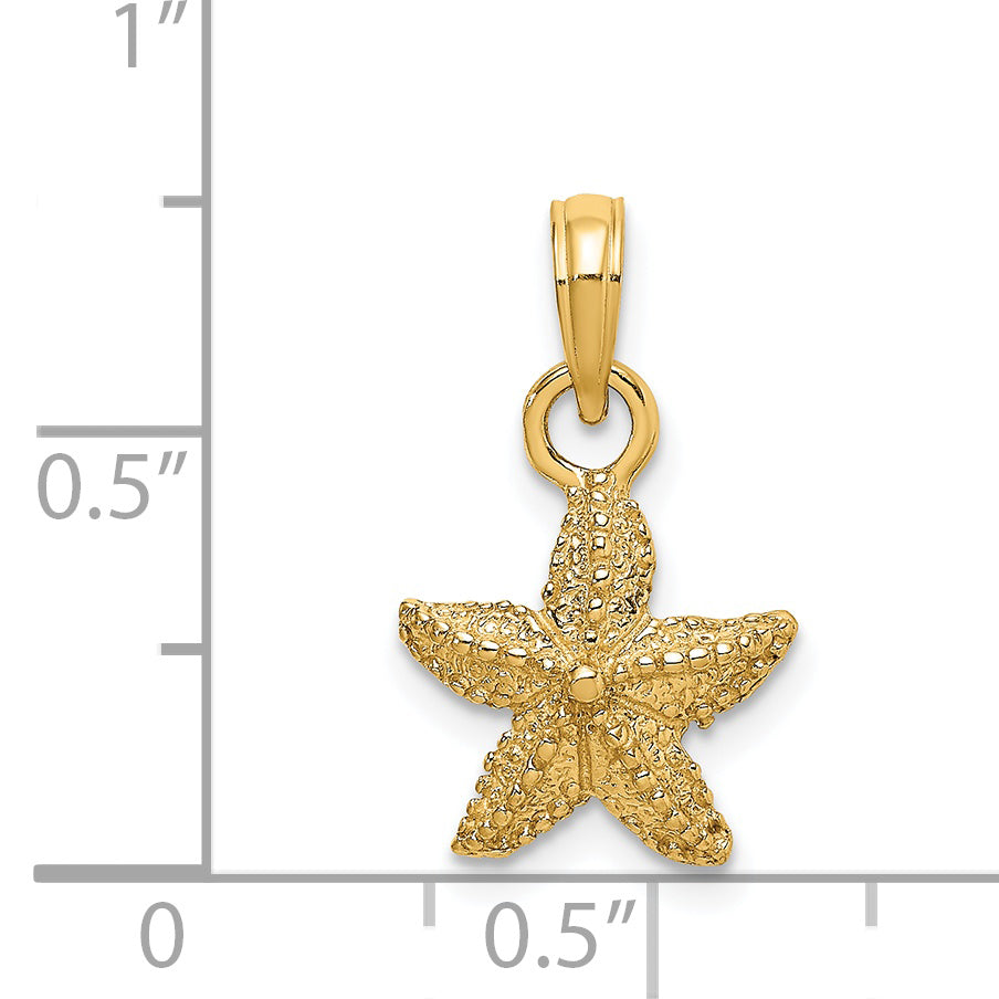 14K Starfish Charm