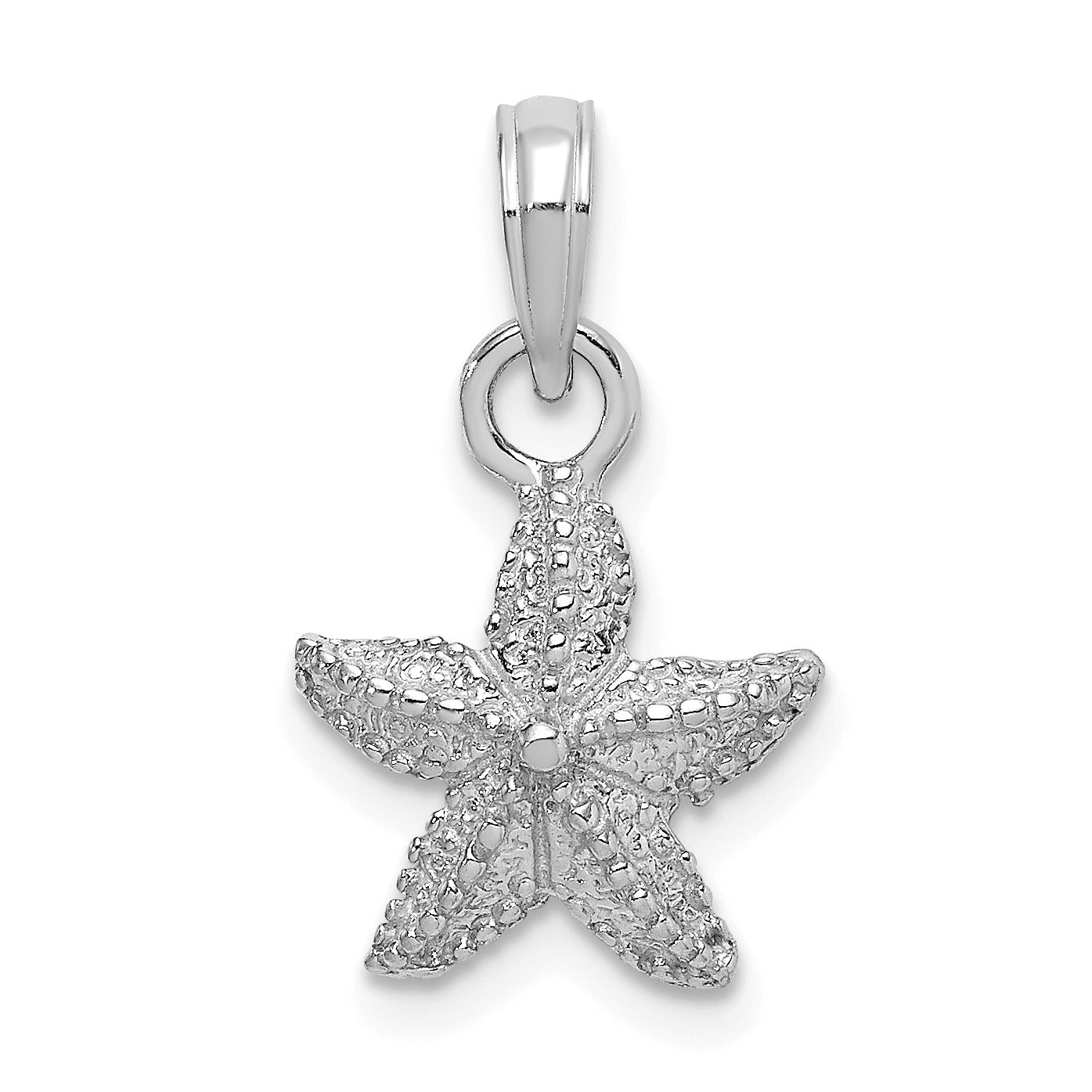 14K White Gold Starfish Charm Main image