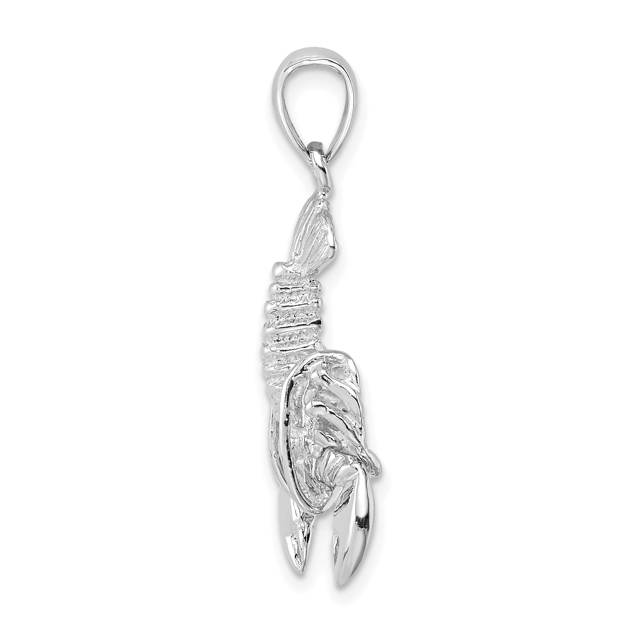 14K White Gold Moveable Lobster Charm Secondary image