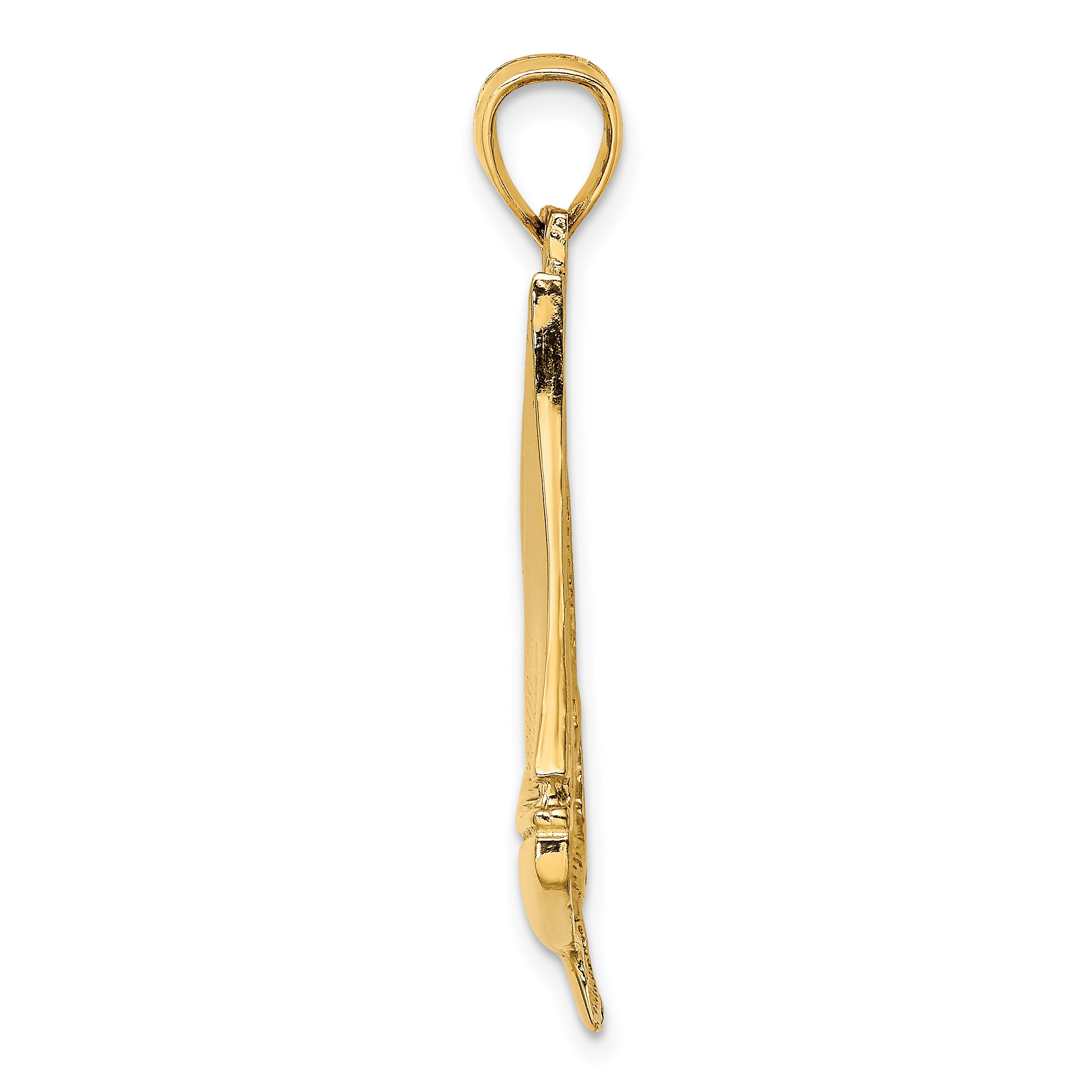 14K 2-D Polished Sailboat Charm Secondary image