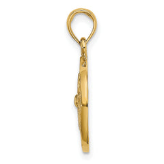 14K Cut-Out Sand Dollar Charm