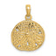 14K Cut-Out Sand Dollar Charm