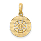 14K Mini Nautical Compass Charm